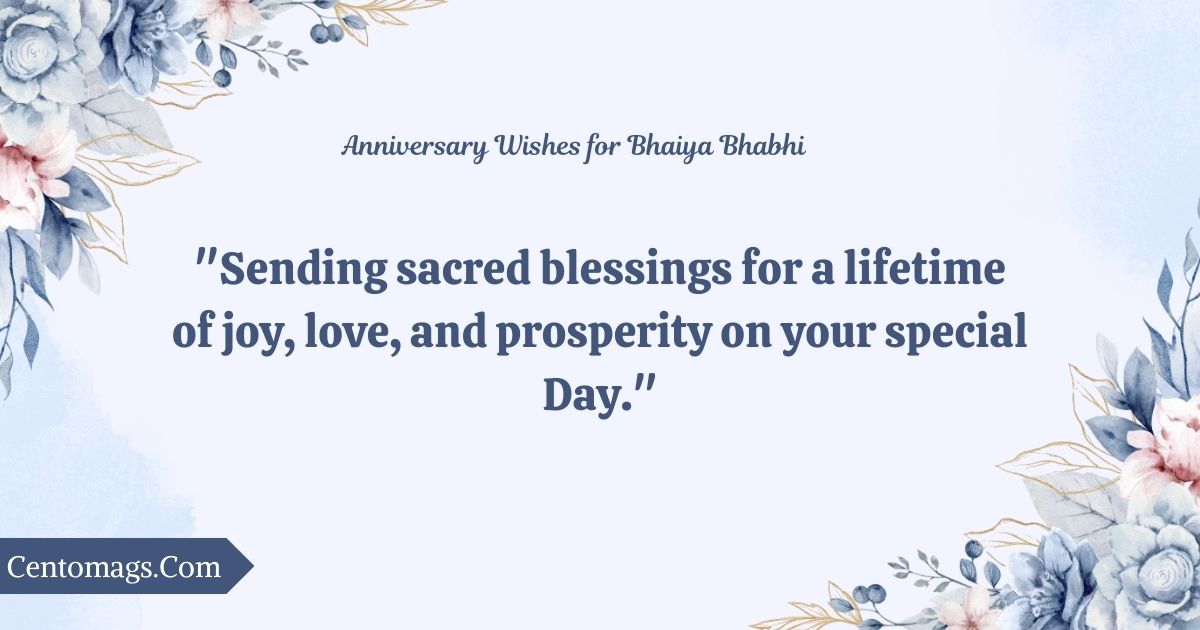 Wedding Anniversary Wishes for Bhaiya Bhabhi