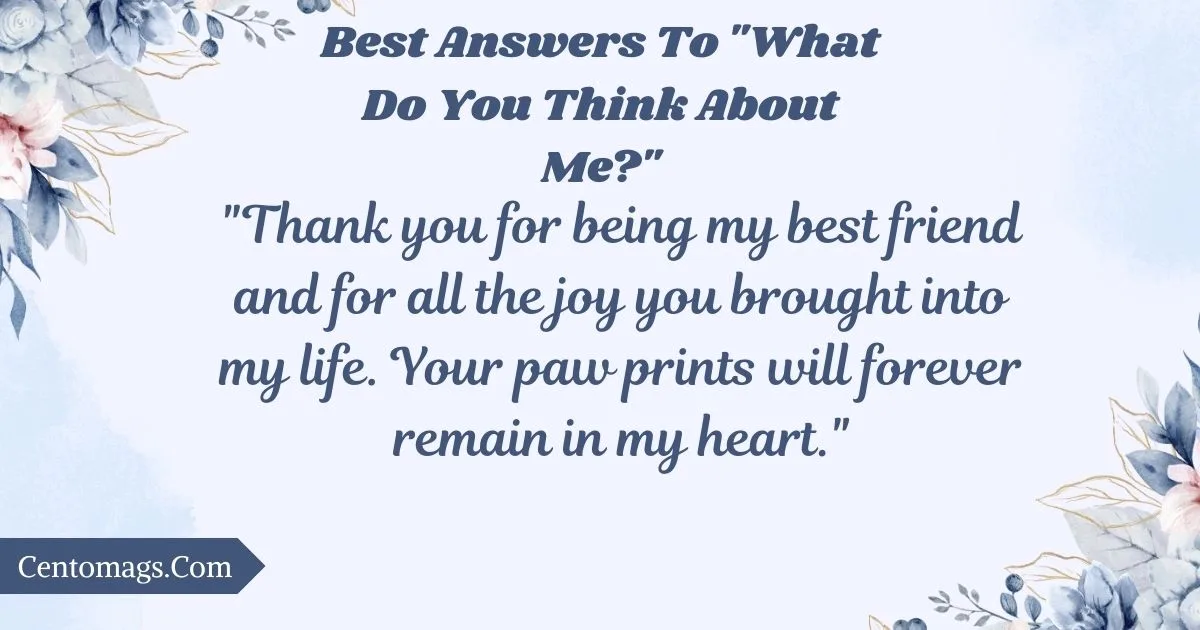 answers-to-what-do-you-think-about-me