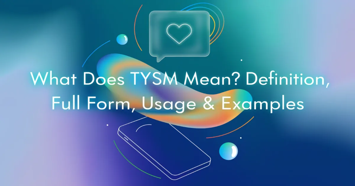 tysm-defination